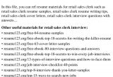 Sample Resume for Sales Clerk without Experience top 8 Retail Sales Clerk Resume Samples