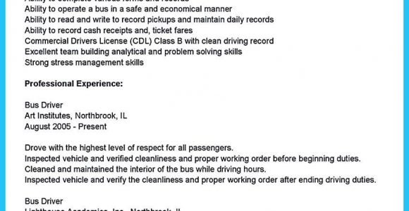 Sample Resume for School Bus Driver Position sounds Like Working as A Bus Driver is Easy. but It is Not. A Bus …