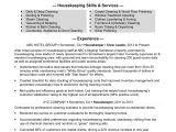 Sample Resume for Self Employed Housekeeper Housekeeping Resume Monster.com