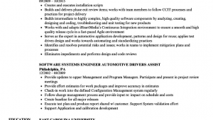 Sample Resume for software Engineer with 2 Years Experience software Engineer Automotive Resume Samples Velvet Jobs