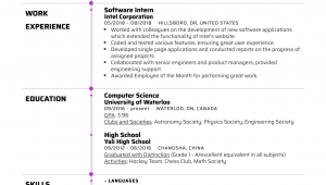 Sample Resume for Students Applying to University University Student Resume Example