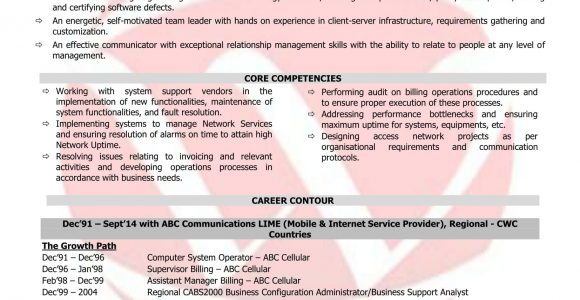 Sample Resume for Telecom Operations Manager Resume for Network Operation Enginer