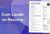 Sample Resume Graduate with Mana Cum Laude How to Put Cum Laude On Your Resume Enhancv