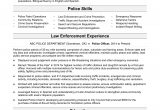Sample Resume Objectives for Law Enforcement Police Officer Resume Sample Monster.com