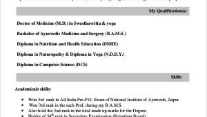 Sample Resume Of Mbbs Fresher Doctor Awesome Mbbs Doctor Resume Template Addictips