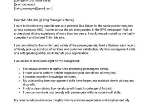 School Bus Driver Resume Sample No Experience Bus Driver Cover Letter Examples – Qwikresume