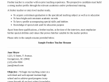 Teacher Resume Samples with No Experience Preschool Teacher Resume with No Experience