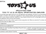 Toys R Us Resume Sample In Nj toys R Us Job Application – Printable Employment Pdf forms