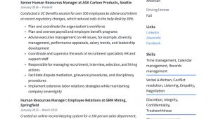 Vp Of Human Resources Resume Sample 17 Human Resources Manager Resumes & Guide 2020
