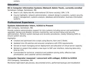 Windows System Administrator Sample Resume Free Download Sample Resume for An Entry-level Systems Administrator Monster.com
